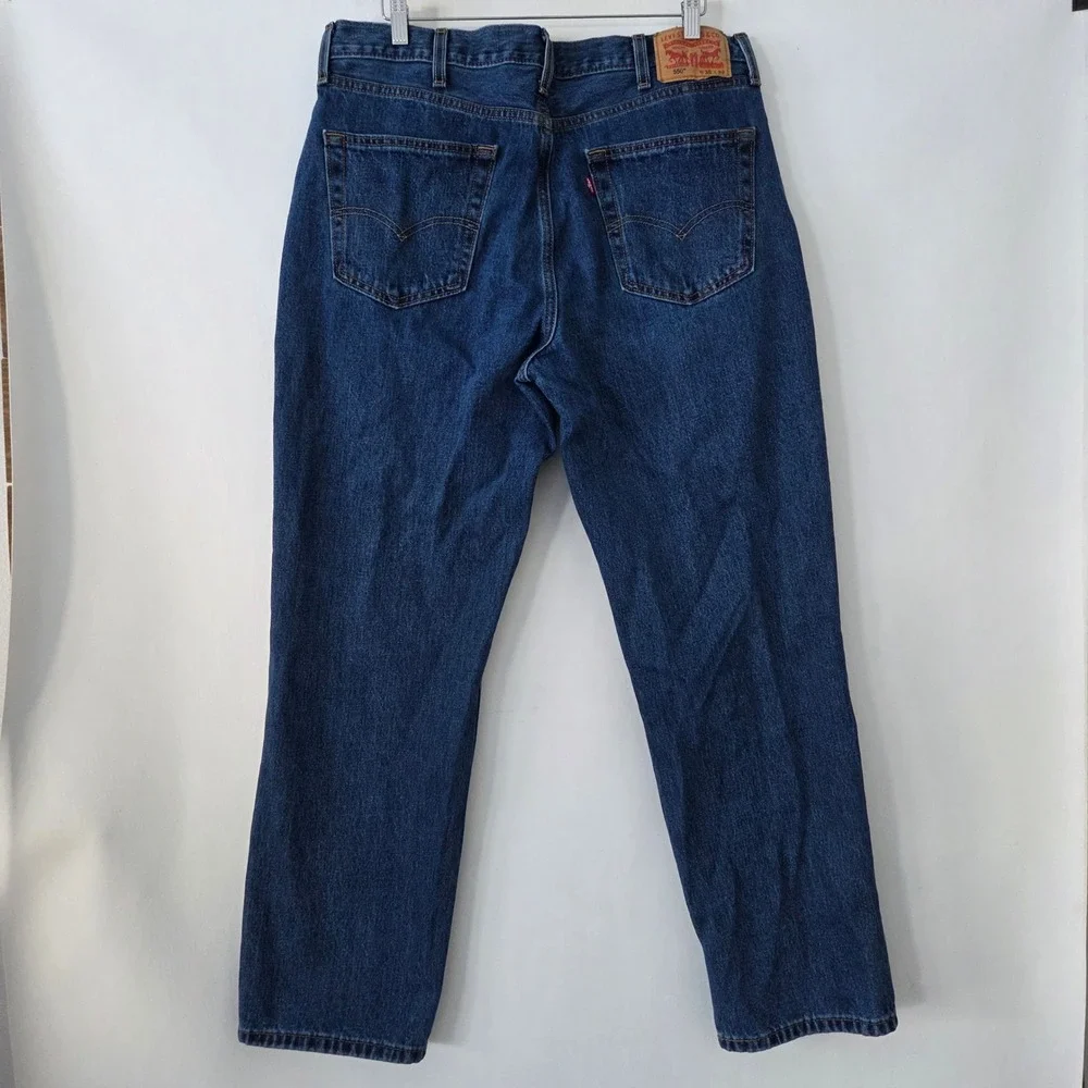 Levi Strauss 550 Relaxed Fit Dark Wash Denim Jeans Men's W38 L32‎